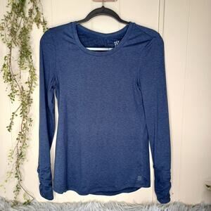 Tittle Nine Blue Grace Long Sleeve Top - Zipper Compartment On Sleeve Size S